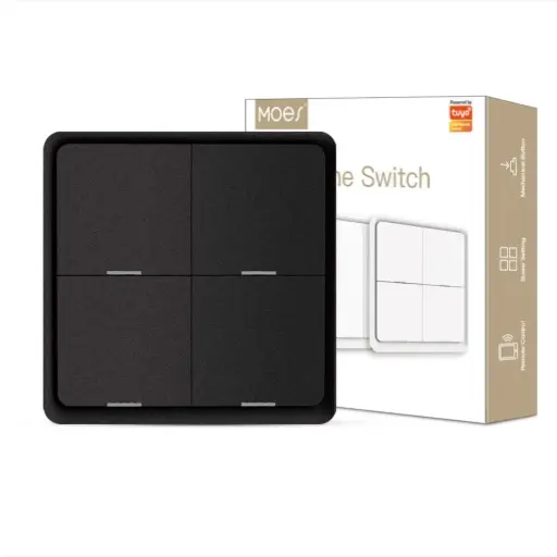 ZigBee Light Switch, Battery Powered Light Switch, Multi-Control Wireless Push Button Scene Switches 