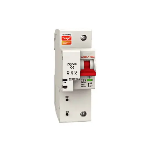 [WCB-SC-1P100M] Tuya ZIGBEE Electrical Breakers Circuit Breaker 1P100A with Power Meter and Leakage protection