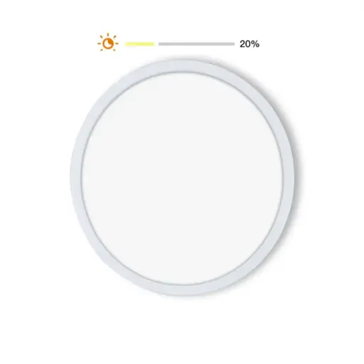 [WCL-TD25-RCW-Y-WH] Smart WiFi Ceiling Light – Ultra-thin, RGB + White, Dimmable