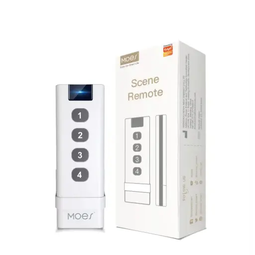 [ZS-SR4-2169] مفتاح مشاهد لاسلكي Tuya ZigBee أربع أزرار – تحكم مباشر نقطة إلى نقطة